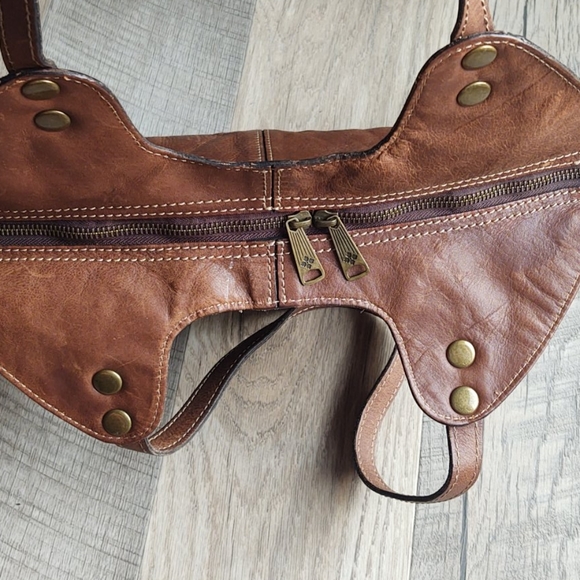 Patricia Nash Brown Satchel - Picture 3 of 6